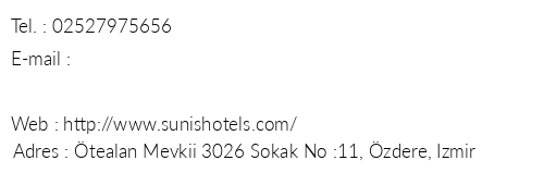 Sunis Efes Royal Palace Resort & Spa telefon numaralar, faks, e-mail, posta adresi ve iletiim bilgileri